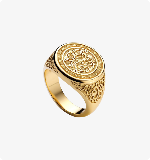 Ornate Filigree Band Ring