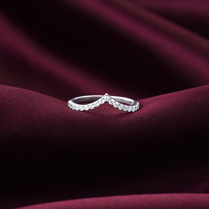 Diamond Crown Halo Ring